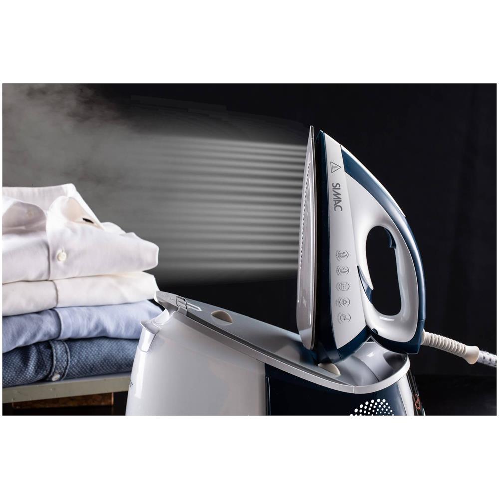 5573 Ferro da Stiro con Caldaia Continua Potenza 2400 Watt Colore Bianco / Nero - Foto 10