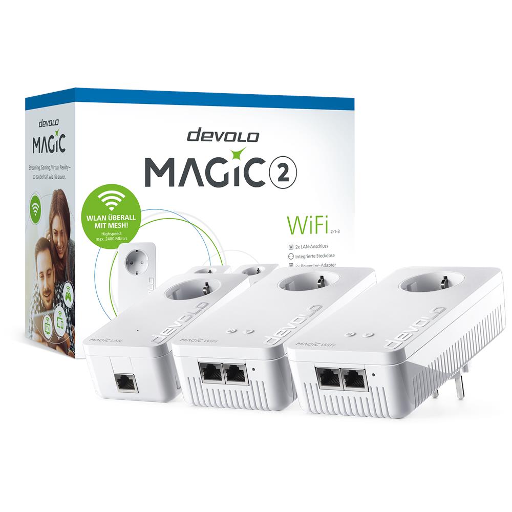 Magic 2 Wifi Ac Next Multiroomkit (2400mbit, powerline+wlan, 5x Lan, Mesh)  - Foto 3