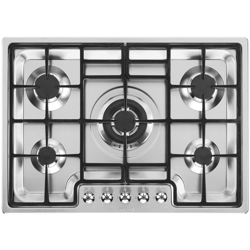 Piano Cottura PGF75-4 a Gas 5 Fuochi Gas Colore Inox - Foto 1