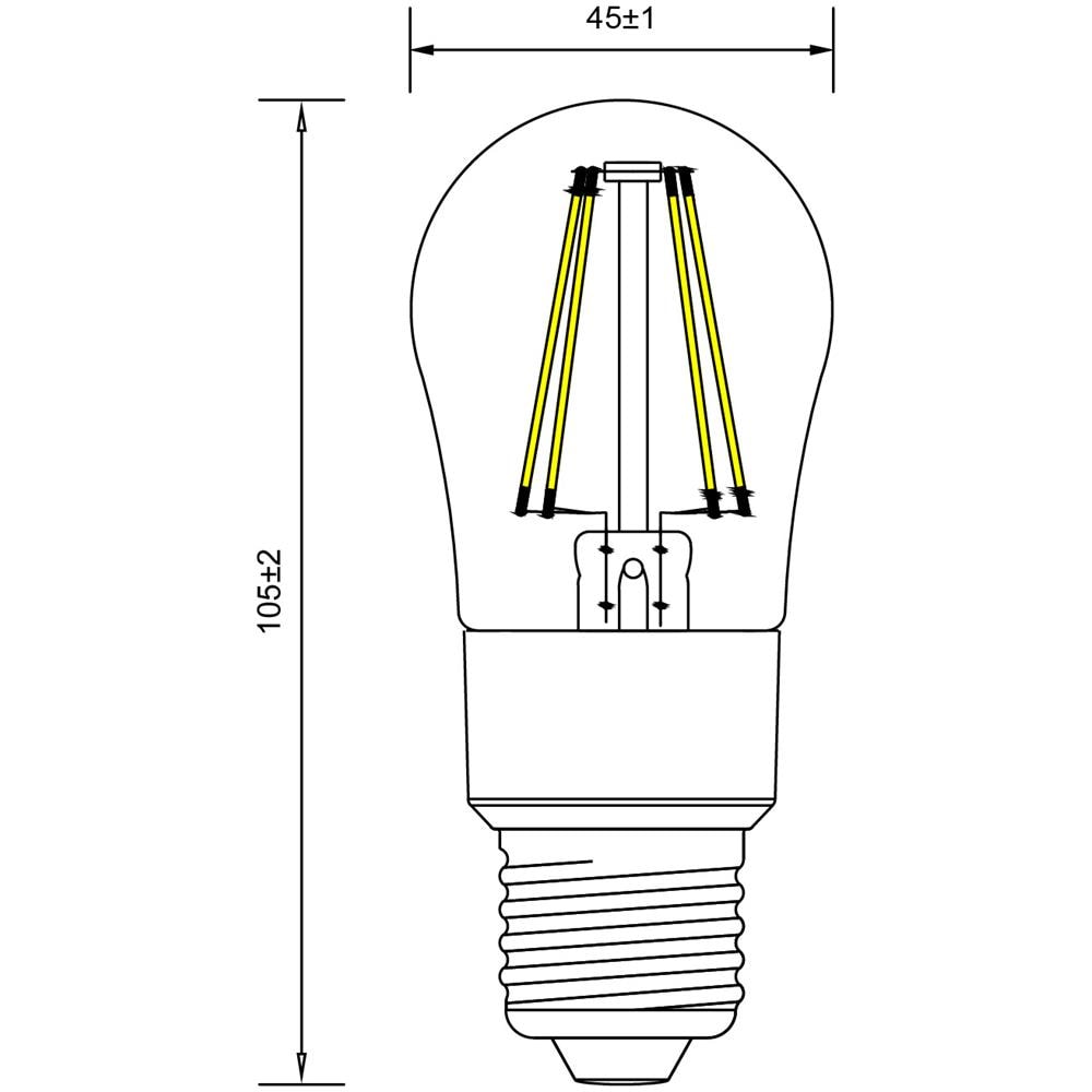 Lampadina LED Sfera 4.5W / 40W Attacco E27 - Foto 1