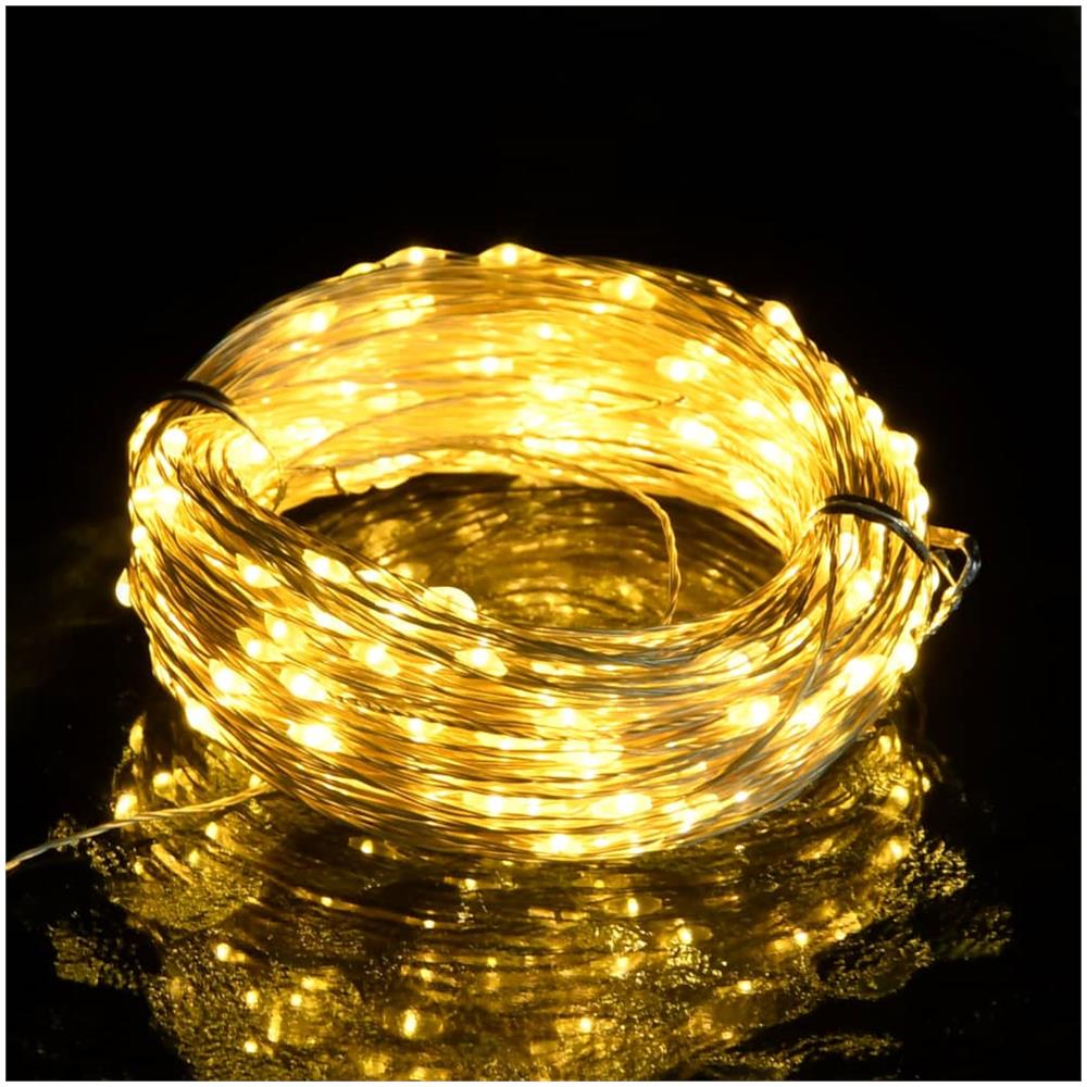 Stringa LED con 150 Luci LED Bianco Caldo 15 m PVC - Foto 2