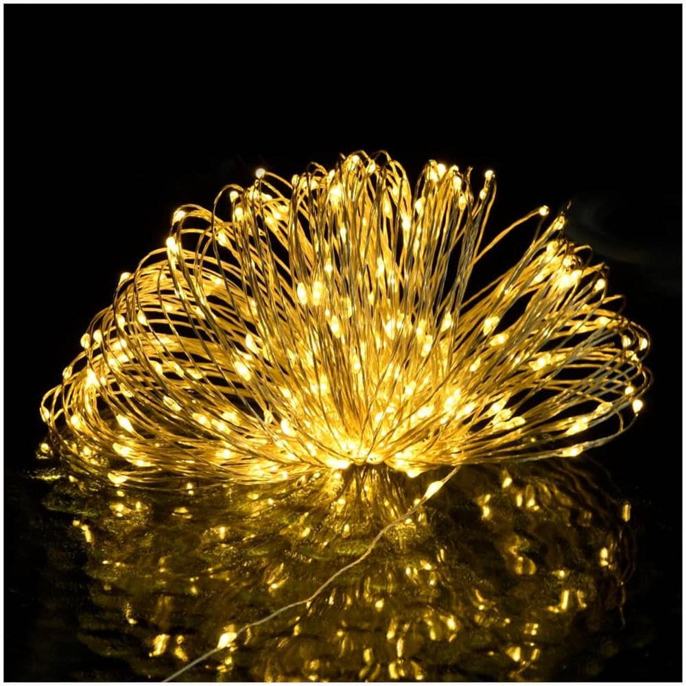 Stringa LED con 150 Luci LED Bianco Caldo 15 m PVC - Foto 3