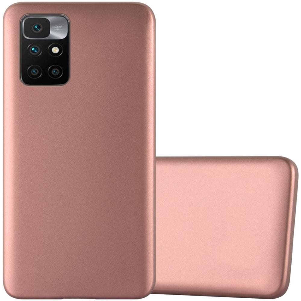 Custodia Compatibile Con Xiaomi Redmi 10 / Redmi Note 11 4g In Oro Rosa Metallico - Coperchio Protettivo In Silicone Tpu Flessibile - Foto 1