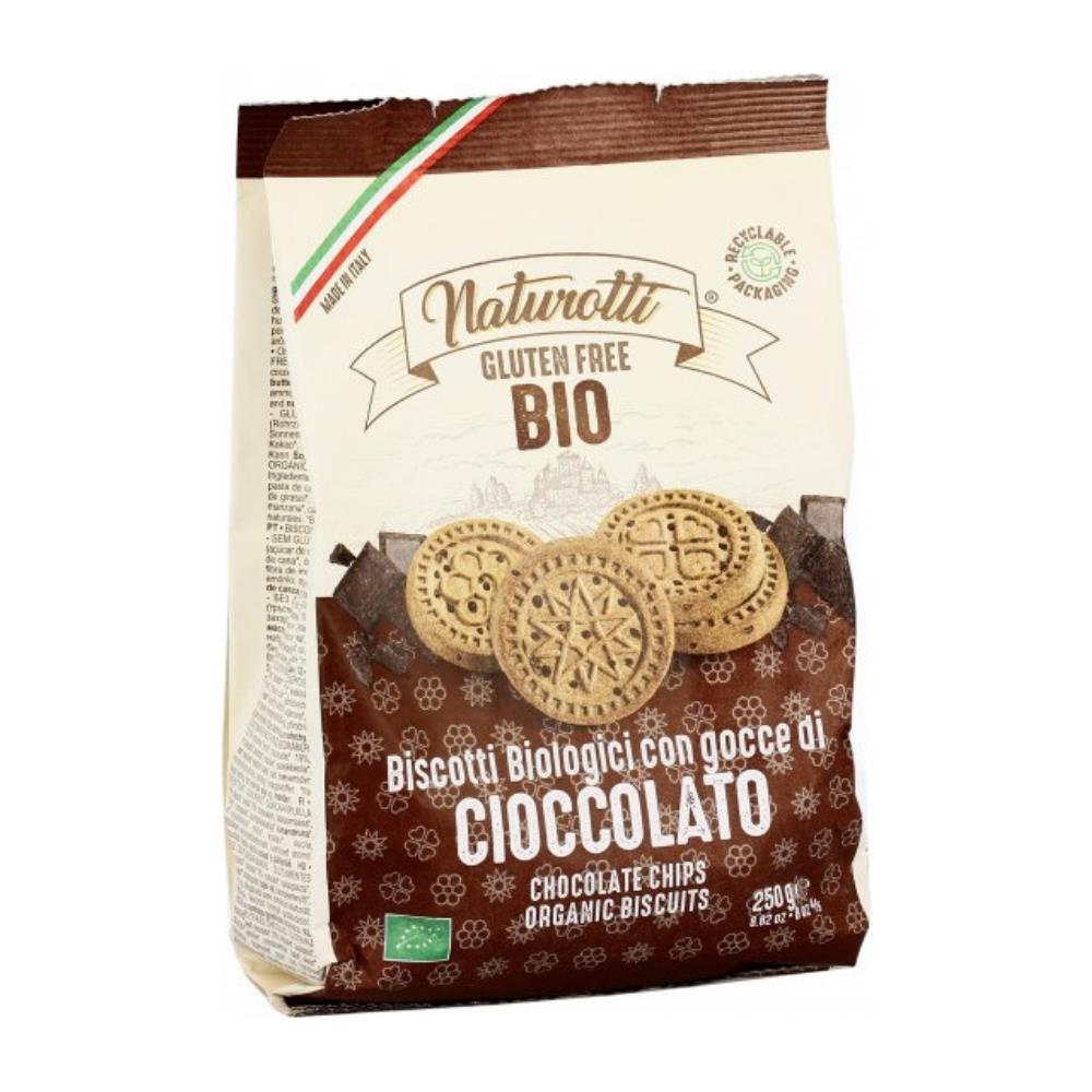 Biscotti Naturotti Con Gocce Di Cioccolato In Confezione Da 250 Grammi - Foto 1