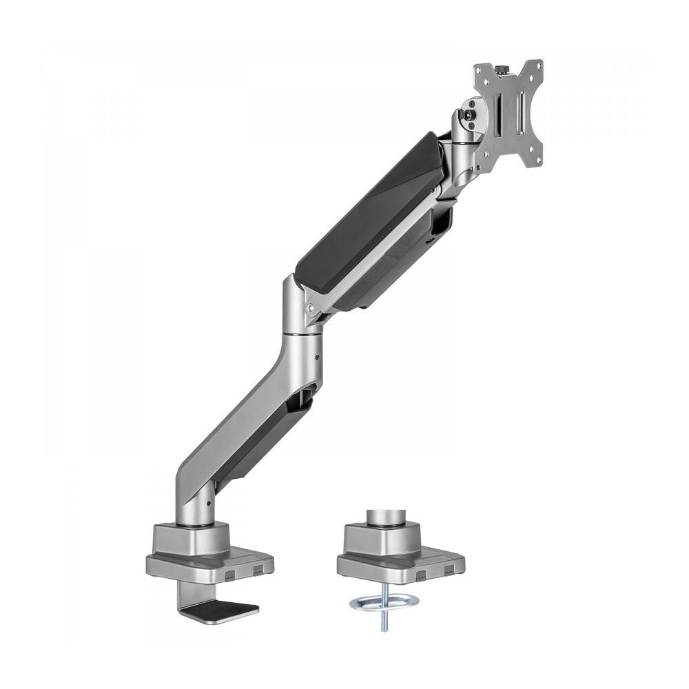 DM1HDS supporto da tavolo per Tv a schermo piatto 124,5 cm (49") Nero, Argento Scrivania - Foto 1