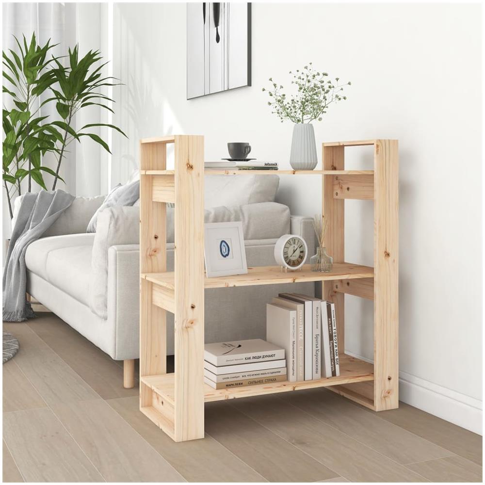 Libreria /divisorio 80x35x91 Cm In Legno Massello Di Pino - Foto 1