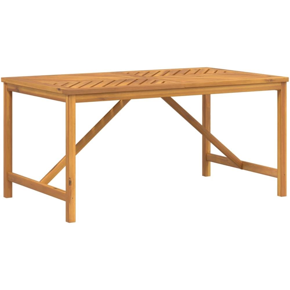 Tavolo Da Pranzo Da Giardino 150x90x74 Cm Legno Massello Acacia - Foto 2