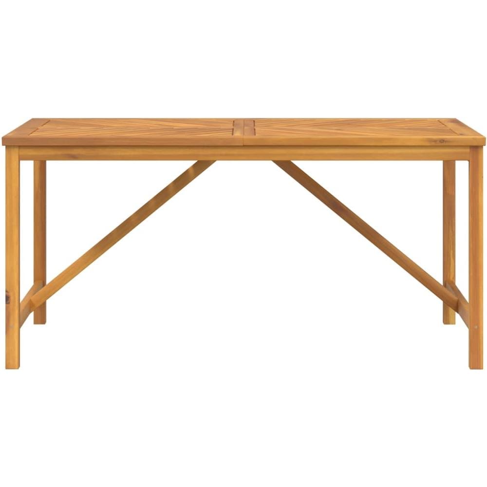 Tavolo Da Pranzo Da Giardino 150x90x74 Cm Legno Massello Acacia - Foto 3
