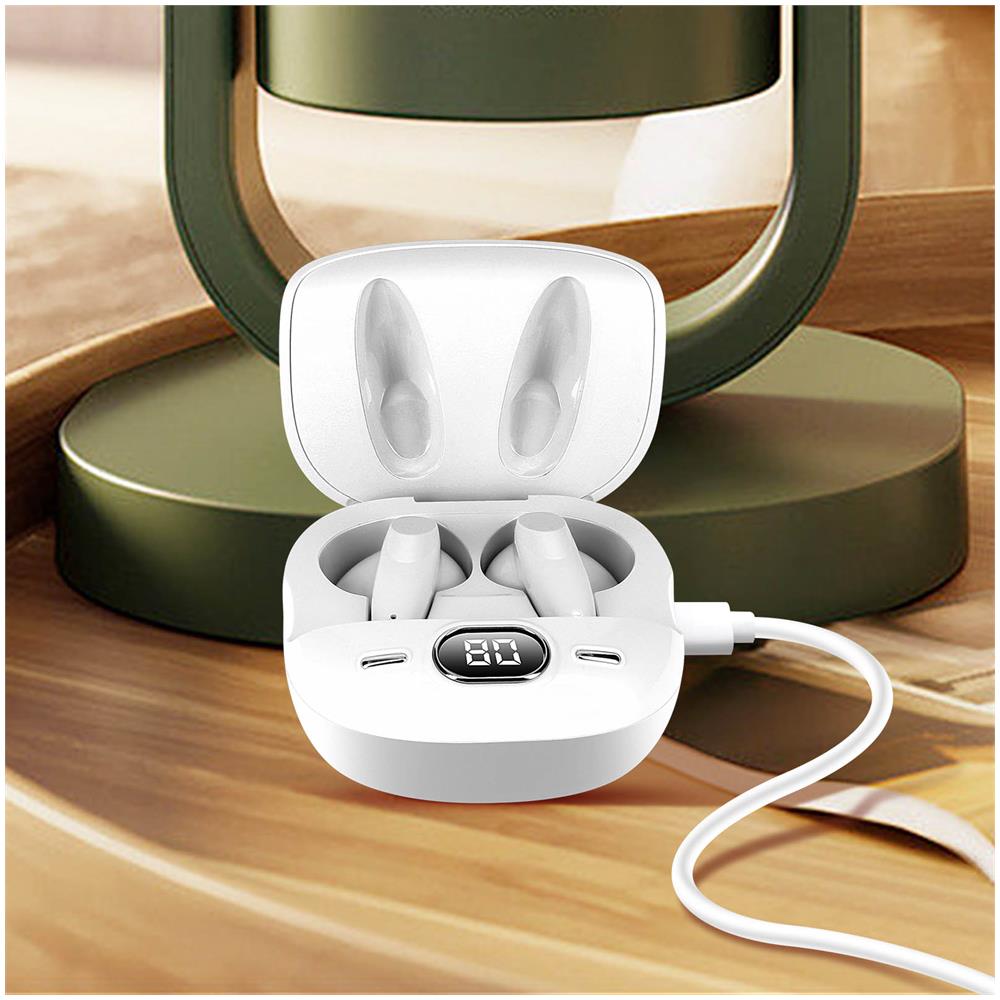 Auricolari Bluetooth Bianco, Kit Mani Libere Con Comandi A Sfioramento - Foto 2