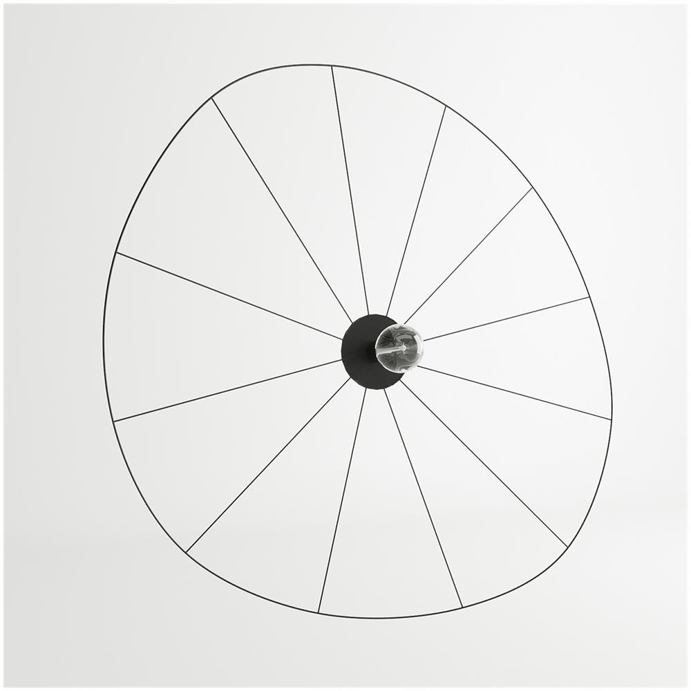 Sollux Lighting Lampada A Parete / Lampada A Soffitto Eskola 110 Nero Th. 014cz - Minimalista Lampada Da Soffitto /parete Nero 17.5x110x110 Cm - Foto 2