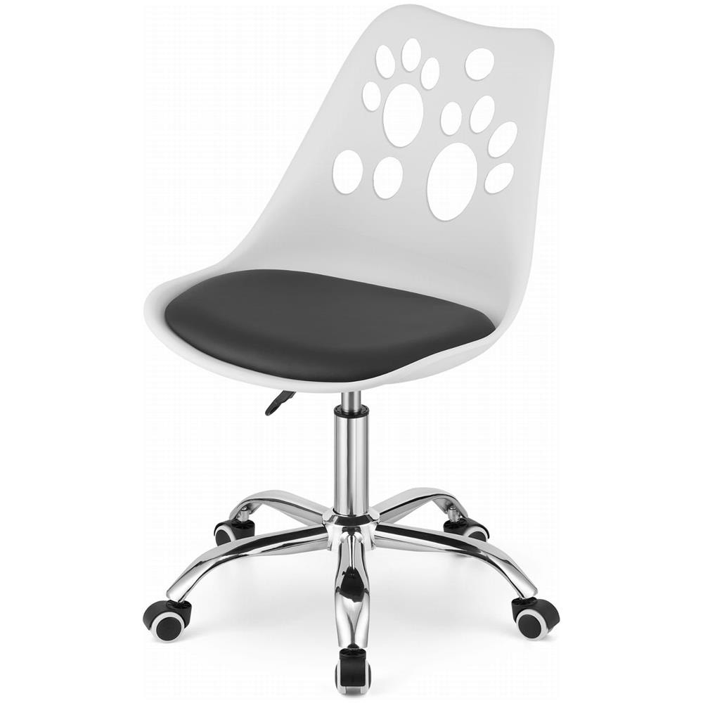 Sedia girevole Valora PRINT ergonomica dal design bianco e nero - Foto 5