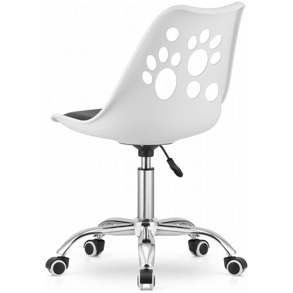 Sedia girevole Valora PRINT ergonomica dal design bianco e nero - Foto 2