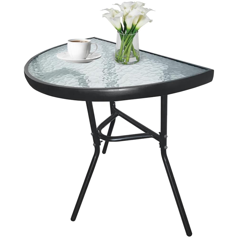 Set da tavolo da giardino ISLAND con 2 sedie SOFIA - Grigio e nero - Foto 2