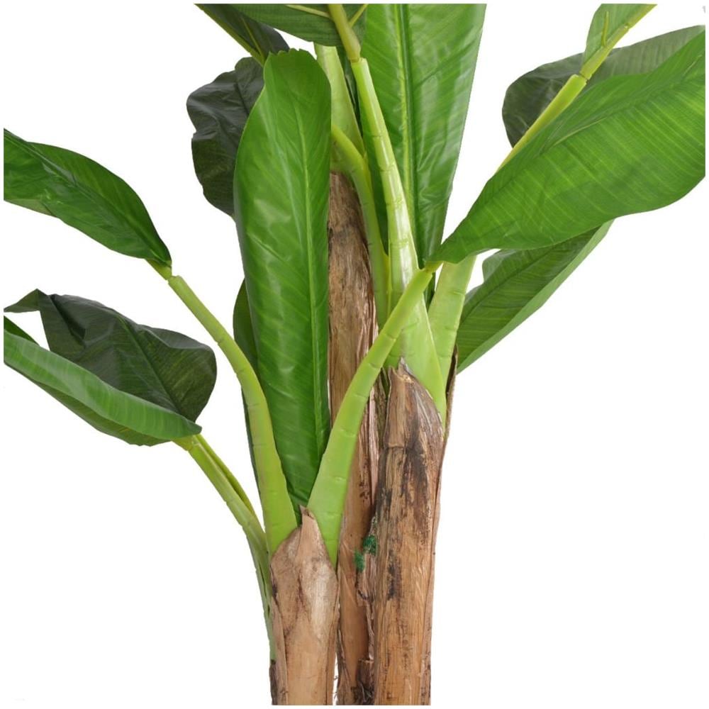 Albero Banana Artificiale Con Vaso 175 Cm Verde - Foto 2