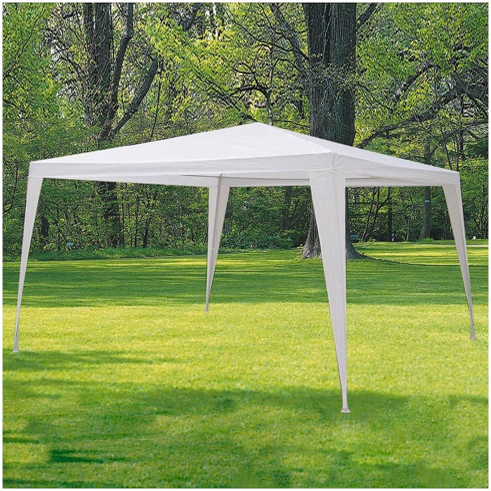 Gazebo Ferro Poliestere Bianco Mt 3x3 - Foto 1