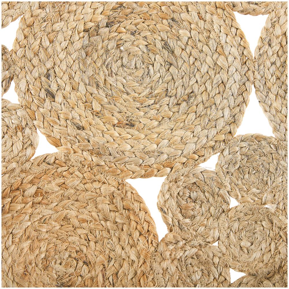 Tappeto Rotondo In Iuta Ø 135 Cm Beige Gerdek - Foto 2