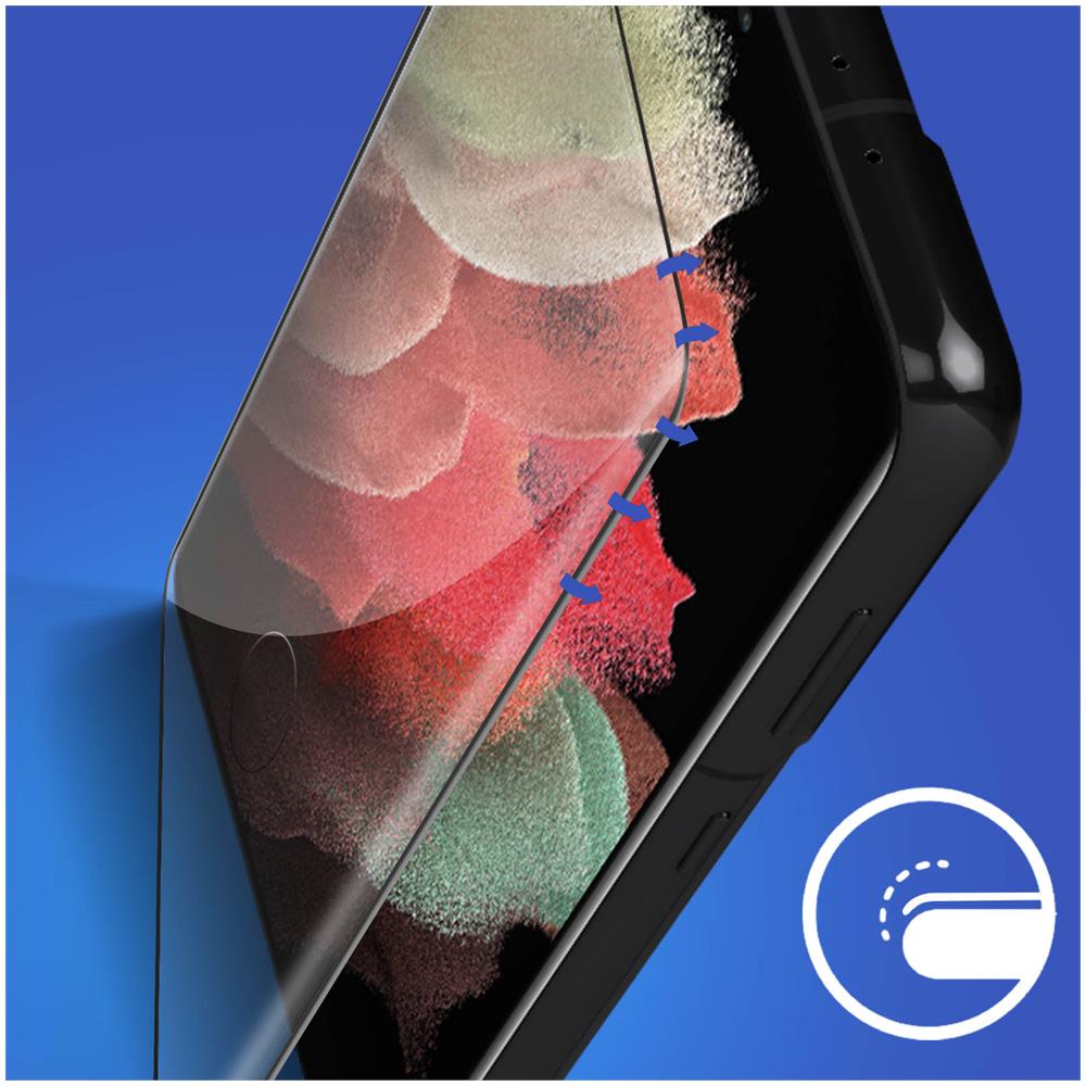 Vetro Samsung Galaxy S21 Ultra Hardglass Max Impronta Digitale 3mk Nero - Foto 2