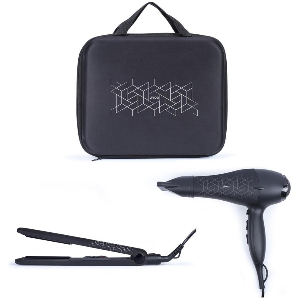 Dos170 Set Per Lo Styling Asciugacapelli E Piastra Per Capelli - Asciugacapelli 2 Velocità, 3 Temperature - Piastra Per Piastre In Ceramica 230 ° C - Foto 1