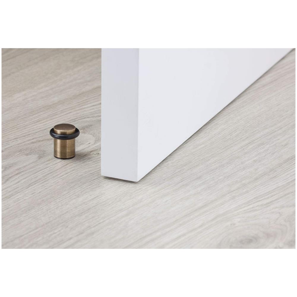 Finitura In Pelle, Gomma Nera, Installazione Con Vite Su Base Filettata, Prodotta E Disegnata Da, Ref I-108-cbcu, 27x29mm - Foto 3