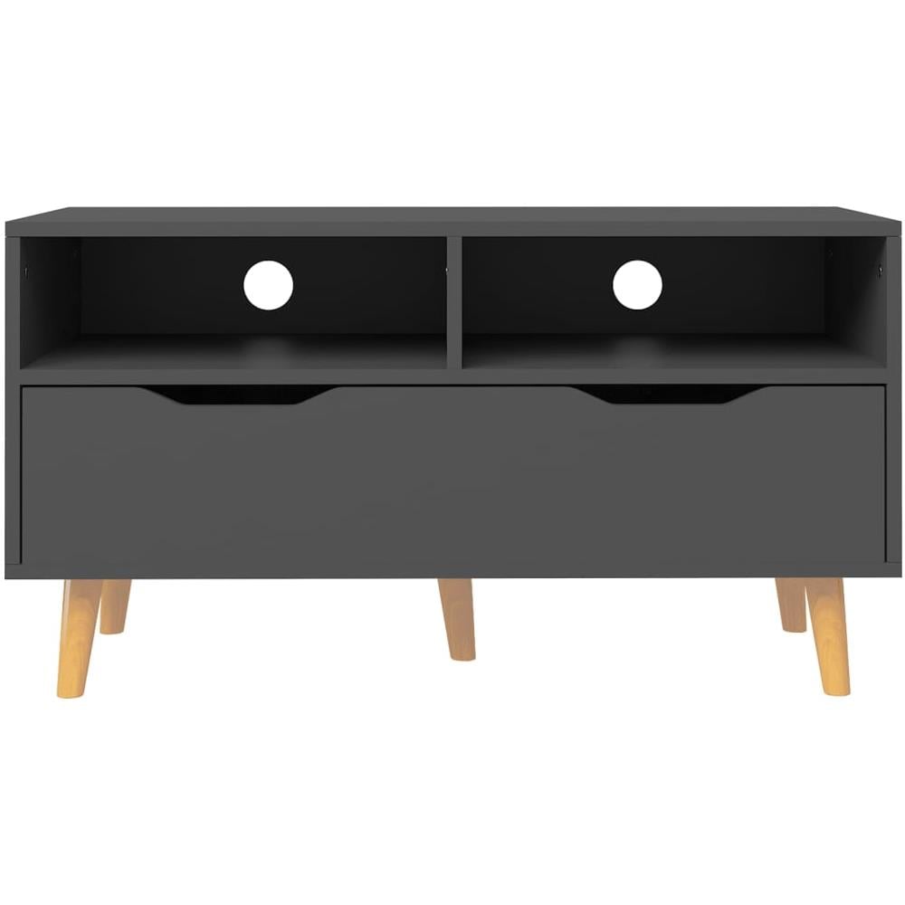 Mobile Porta TV Grigio 90x40x48,5 cm in Legno Multistrato - Foto 2