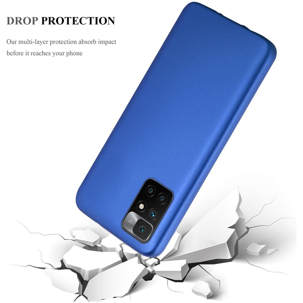 Custodia Compatibile Con Xiaomi Redmi 10 / Redmi Note 11 4g In Blu Metallico - Coperchio Protettivo In Silicone Tpu Flessibile - Foto 7
