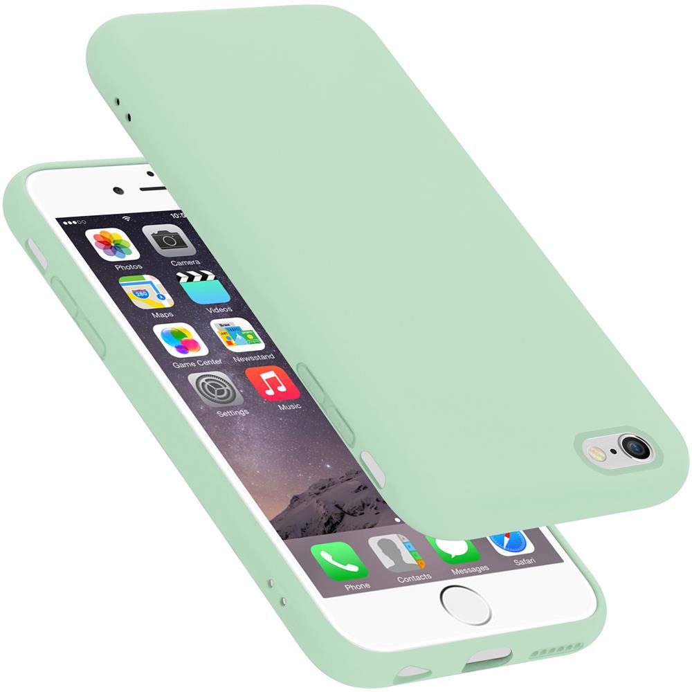 Custodia Compatibile Con Apple Iphone 6 / Iphone 6s In Liquid Verde Chiaro - Coperchio Protettivo In Silicone Tpu Flessibile - Foto 1