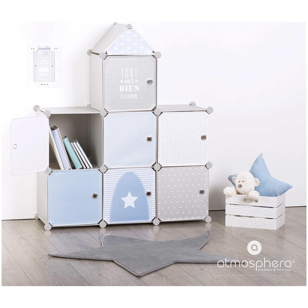 Armadio Con Ripiani Per Cameretta Dei Bambini, A Forma Di Zamku, 94,5 X 32 X 109 Cm - Foto 2