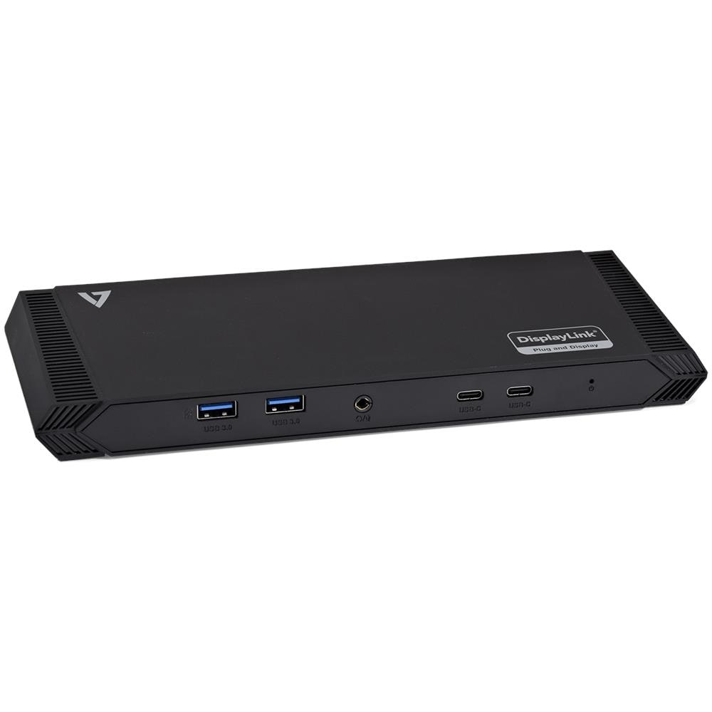 DOCKUSBC replicatore di porte e docking station per notebook USB 3.2 Gen 1 (3.1 Gen 1) Type-A Nero - Foto 1
