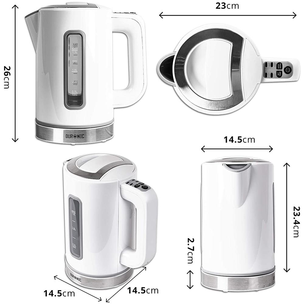 EK30 WE Bollitore d'Acqua Elettrico Capacità 1.5 Litri Potenza 3000 Watt - Foto 2