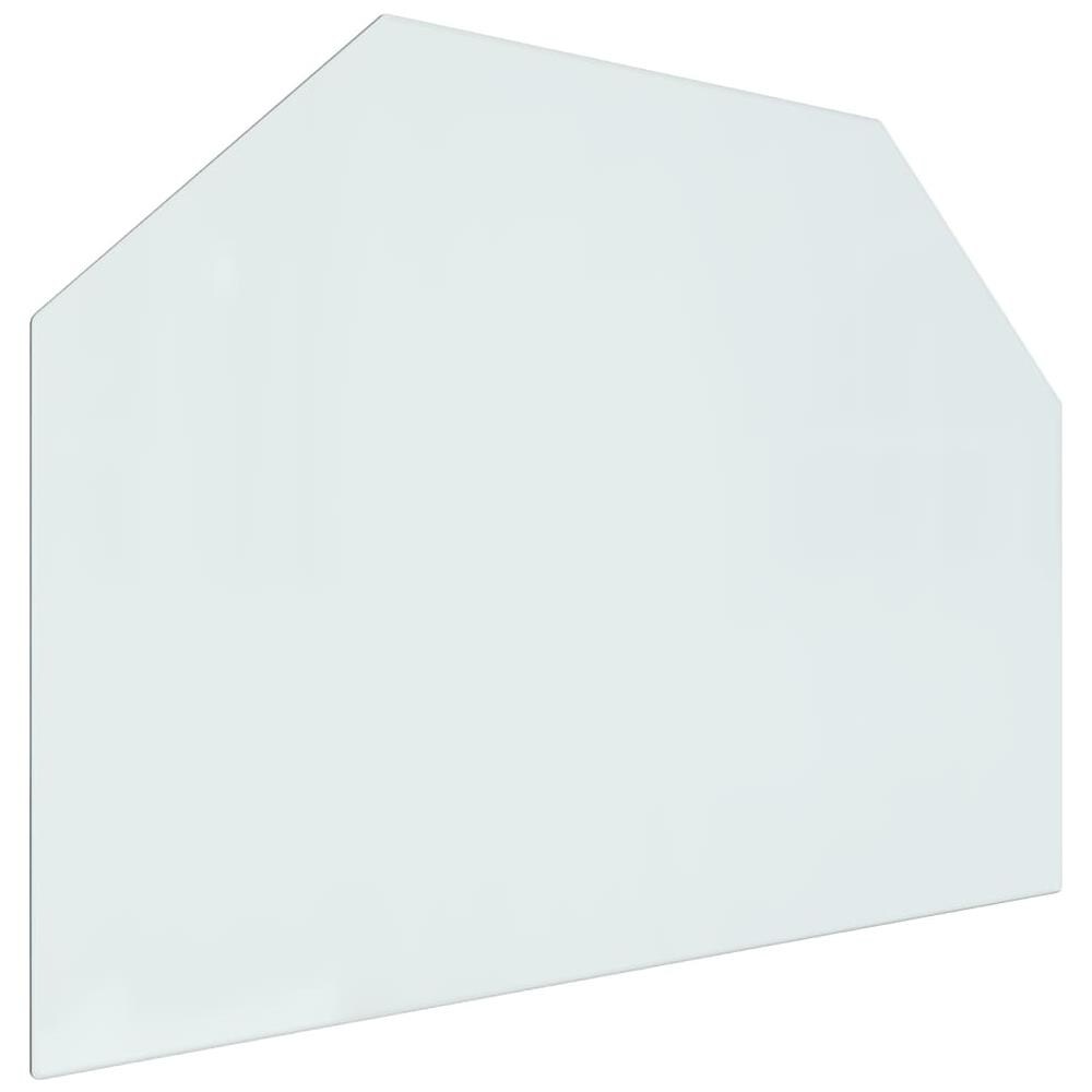 Lastra In Vetro Per Caminetto Esagonale 80x60 Cm - Foto 2