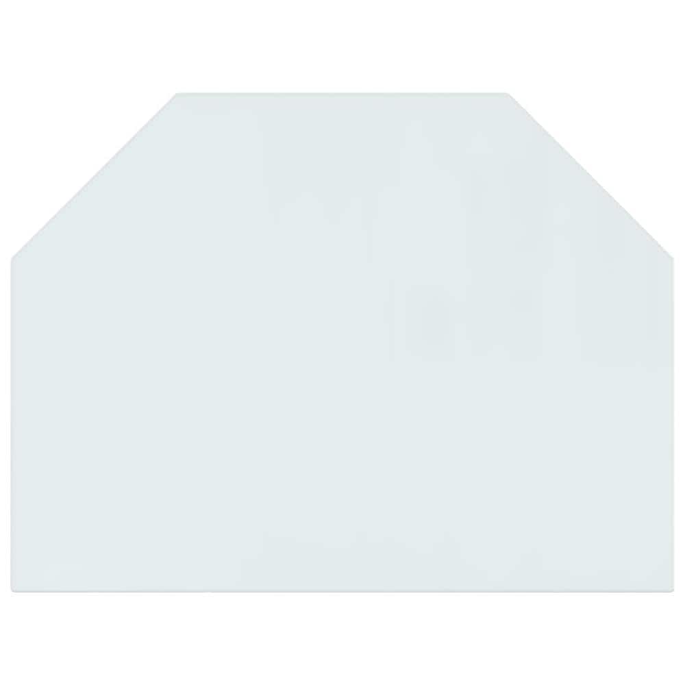 Lastra In Vetro Per Caminetto Esagonale 80x60 Cm - Foto 3