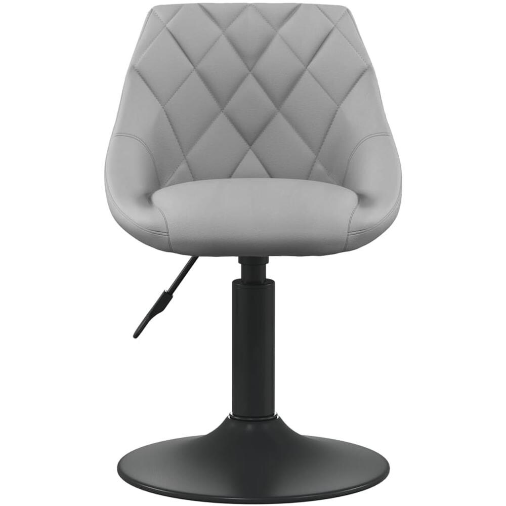 Sedie Da Pranzo Girevoli 4 Pz Grigio Chiaro In Velluto - Foto 3