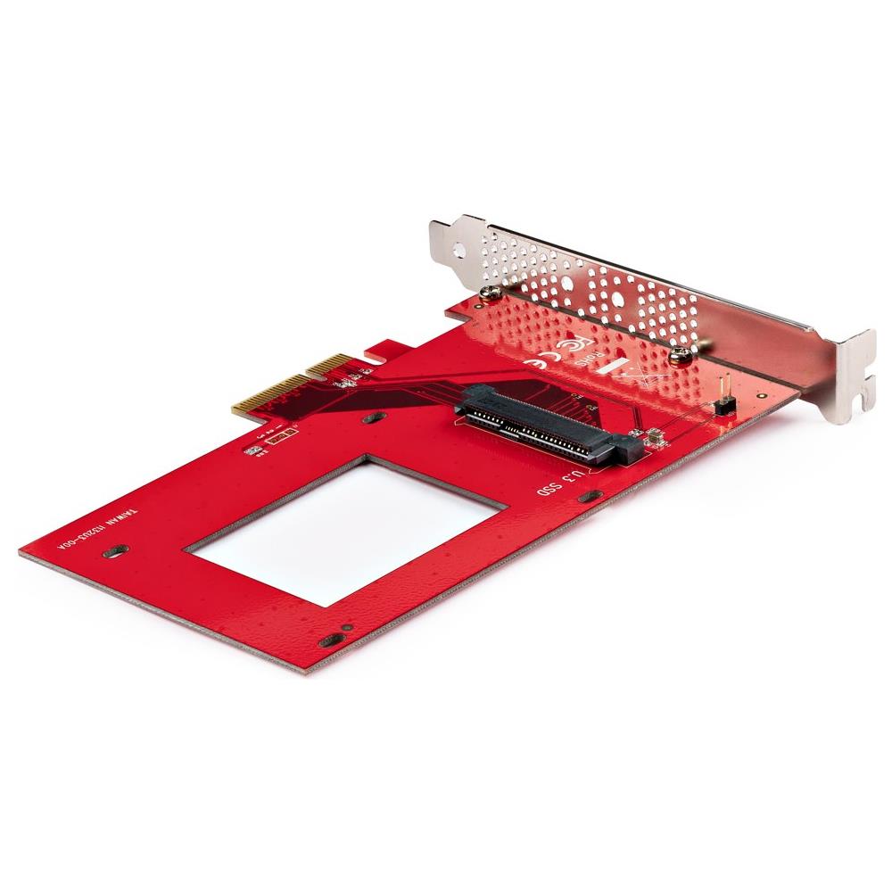 Scheda adattatore da U. 3 a PCIe, adattatore PCIe 4.0 x4 per SSD U. 3 NVMe da 2,5", scheda aggiuntiva PCI Express SFF-TA-1001 per desktop /server, conforme a TAA - Indipendente dal Sistema Operativo - Foto 2