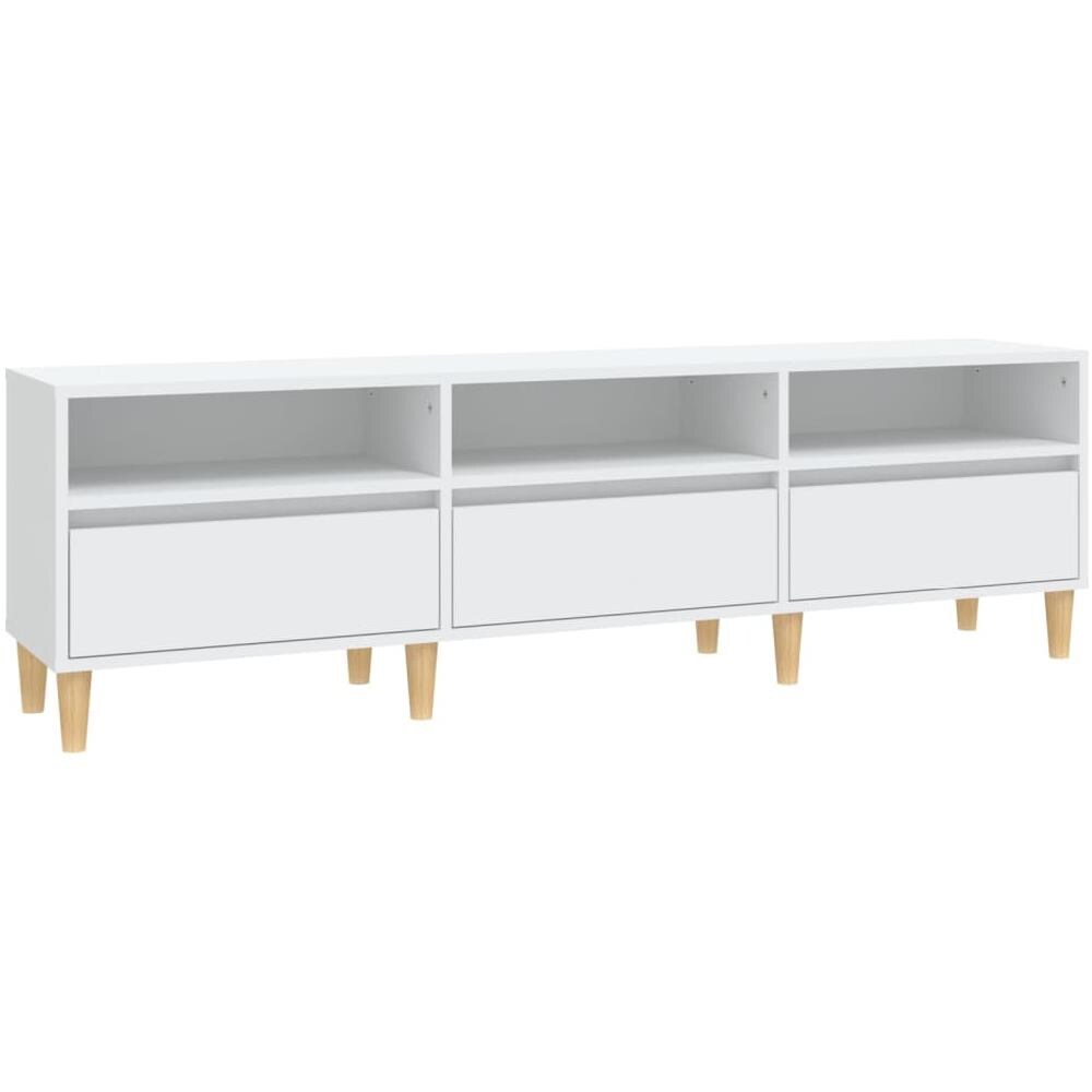 Mobile Porta Tv Bianco 150x30x44,5 Cm In Legno Multistrato - Foto 2