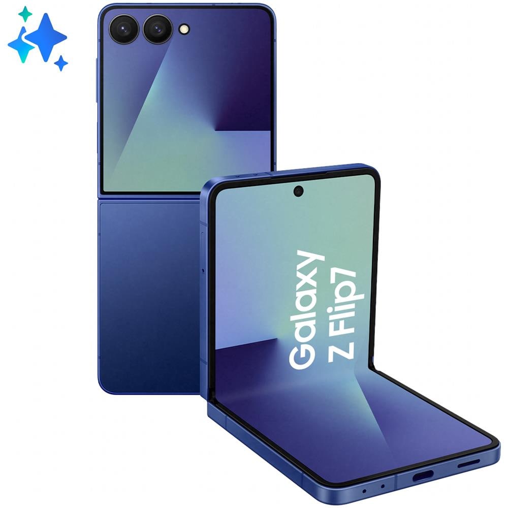 Galaxy Z Flip7 5G 512GB 12GB Ram Display 4,1" Super AMOLED / 6,9" Dynamic AMOLED 2X Main Camera 50MP Android Exynos 2500 4300mAh Blue Shadow - Foto 1
