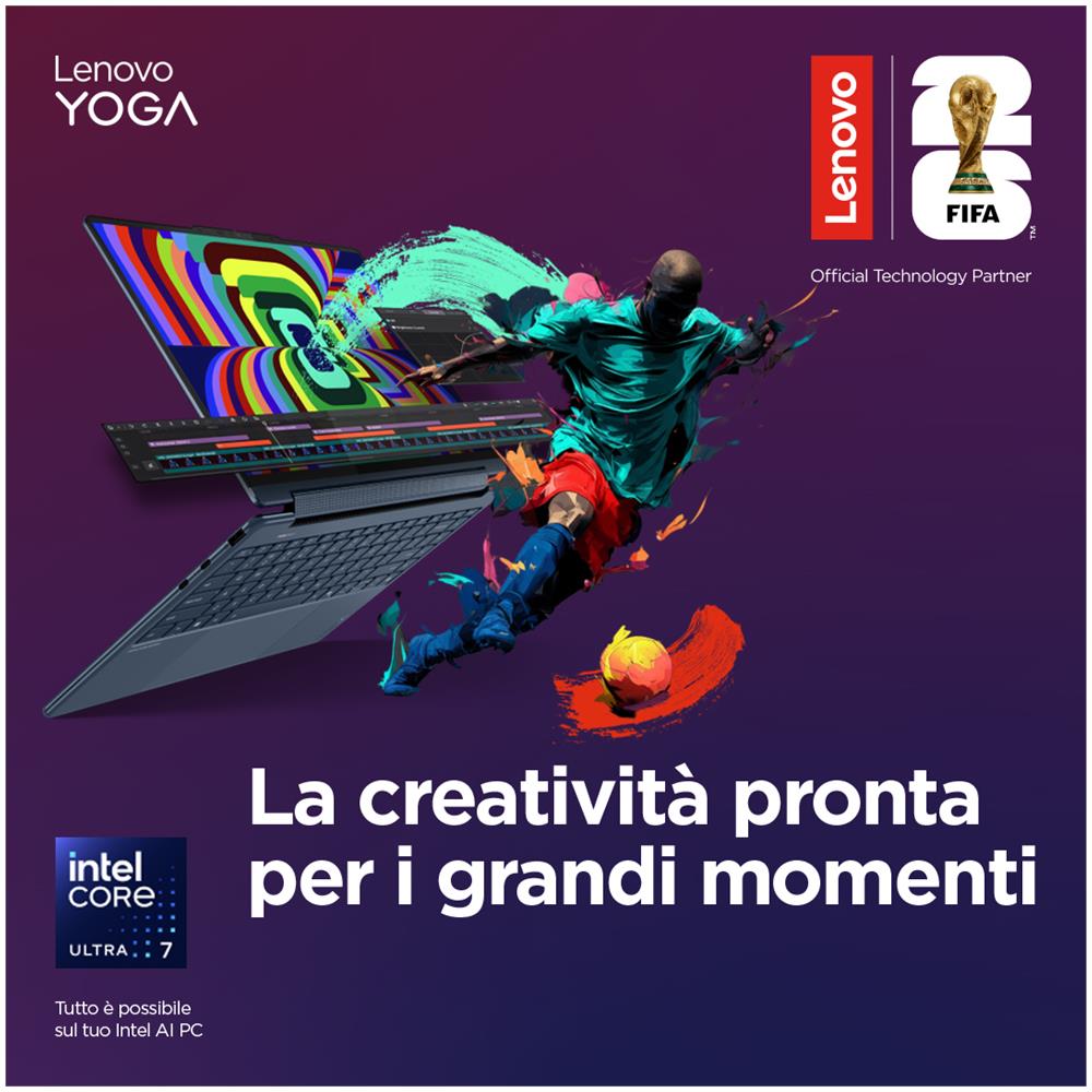 Yoga 7 2-in-1 14ILL10 Copilot+ PC Intel Core Ultra 5 226V Ibrido (2 in 1) 35,6 cm (14") Touch screen WUXGA 16 GB LPDDR5x-SDRAM 512 GB SSD Wi-Fi 7 (802.11be) Windows 11 Home Italiano Grigio - Foto 2