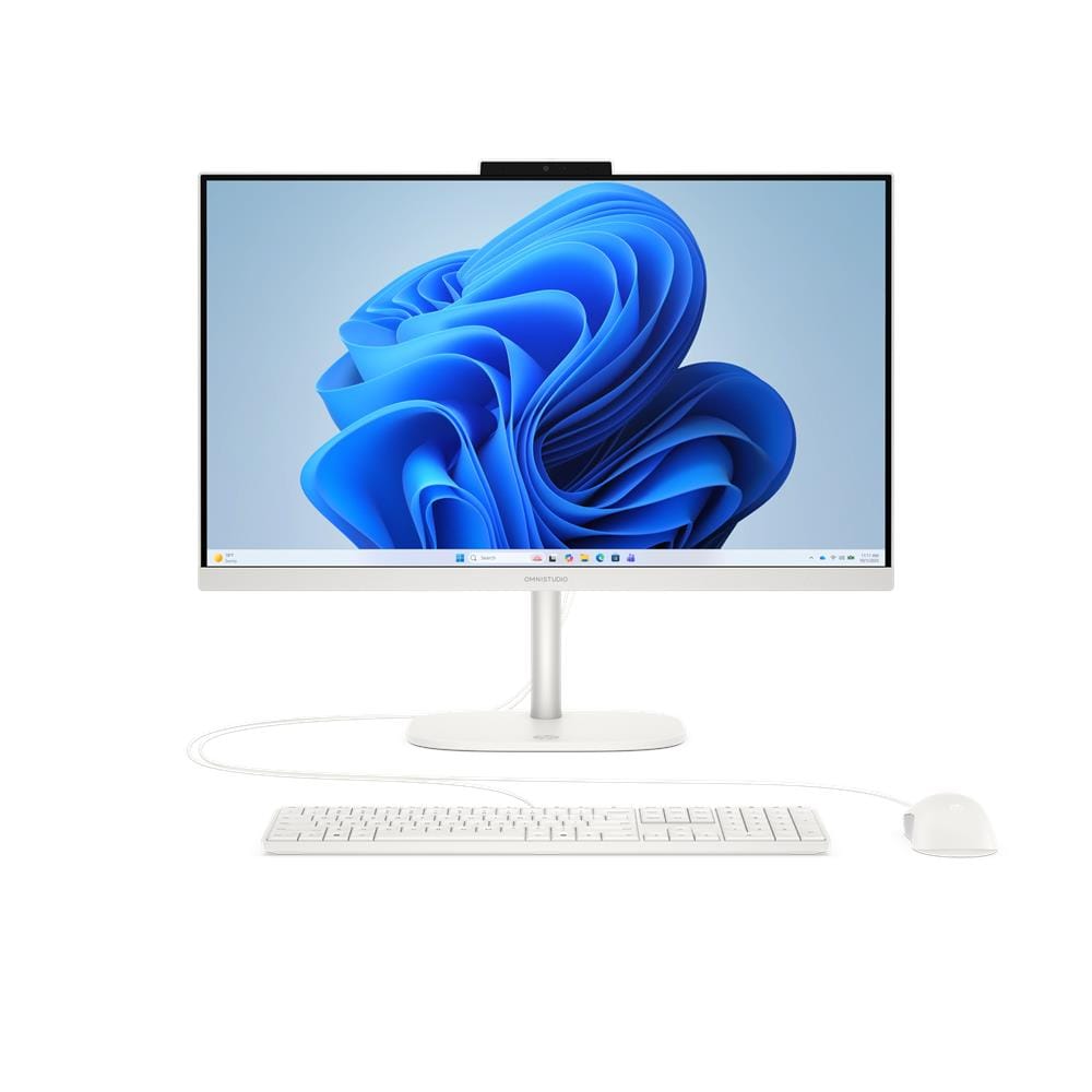 E09C8EA All-in-One PC AMD Ryzen™ 5 40 60,5 cm (23.8") 1920 x 1080 Pixel 8 GB LPDDR5x-SDRAM 512 GB SSD Windows 11 Home Wi-Fi 6 (802.11ax) Bianco - Foto 1