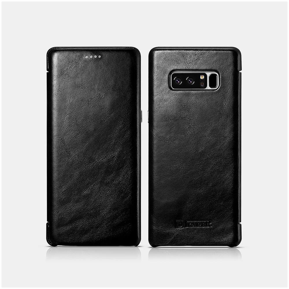 Samsung Note 8 Custodia In Pelle Marrone Di Lusso Serie Vintage Curvato Bordi - Foto 2