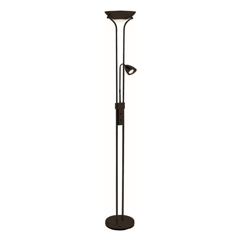 Lampada Da Terra 2 Luci Madre E Figlio Nera, Gu10 - Foto 1