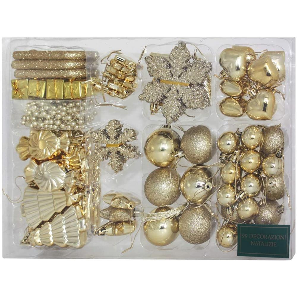 Set Addobbo 99 Pezzi Oro - Foto 1