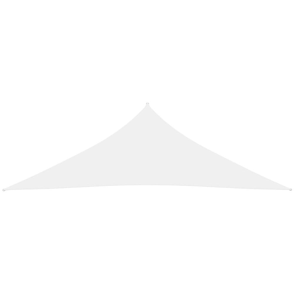 Parasole a Vela Oxford Triangolare 2,5x2,5x3,5 m Bianco - Foto 2
