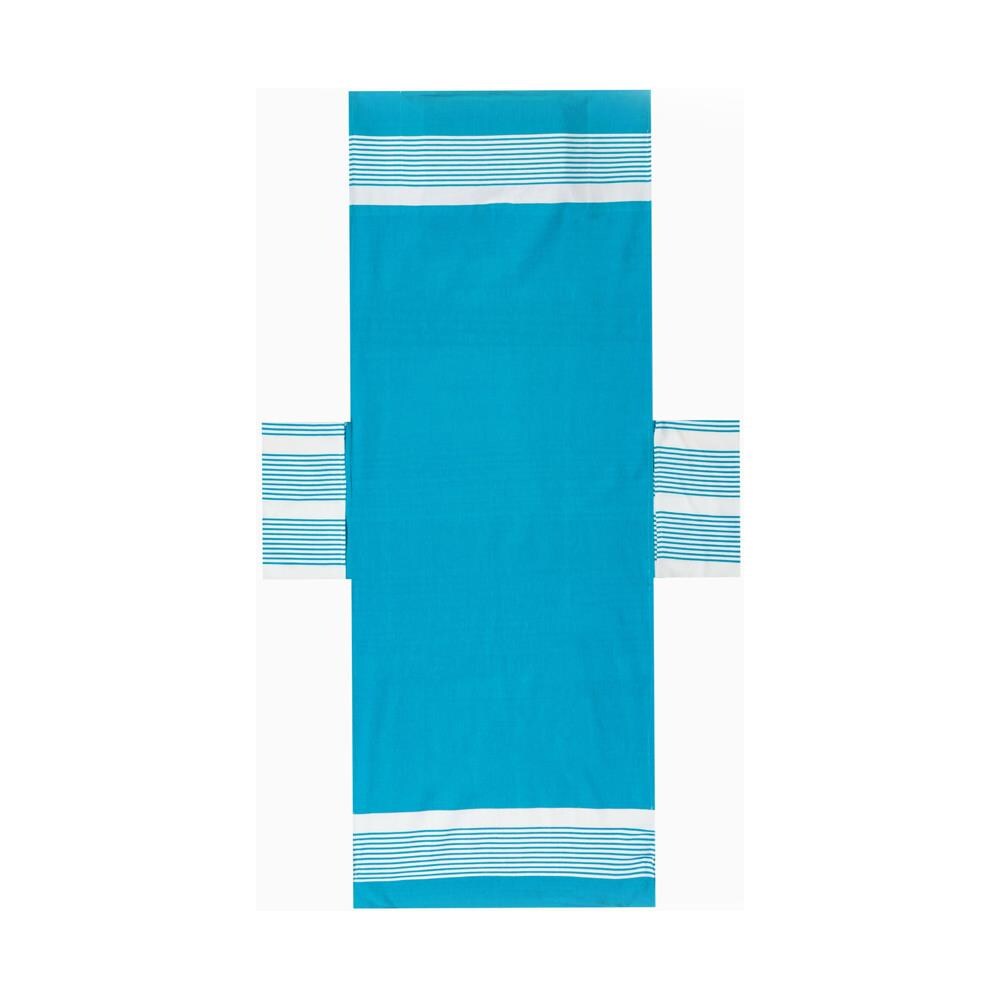 Telo Mare Lettino Spiaggia Piscina Con Cuscino E Tasche Palau Turchese   - Foto 2