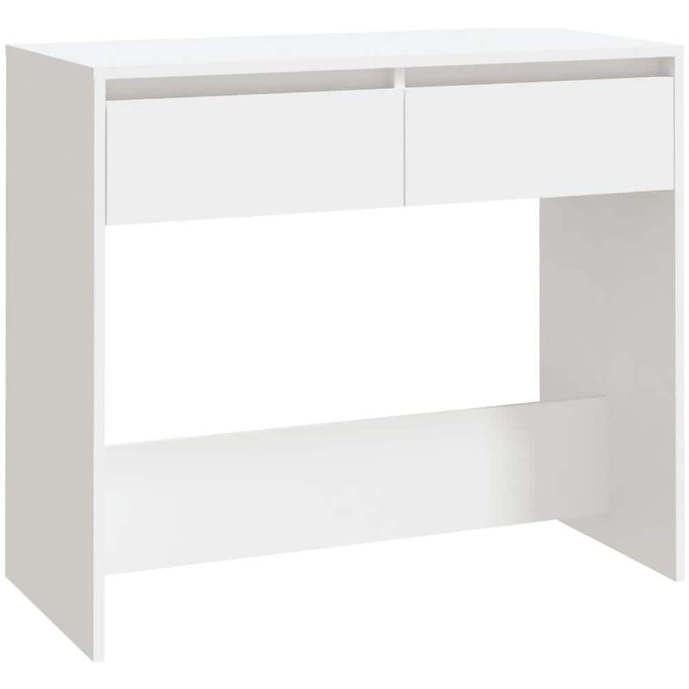 Tavolo Consolle Bianco 89x41x76,5 cm in Acciaio - Foto 2