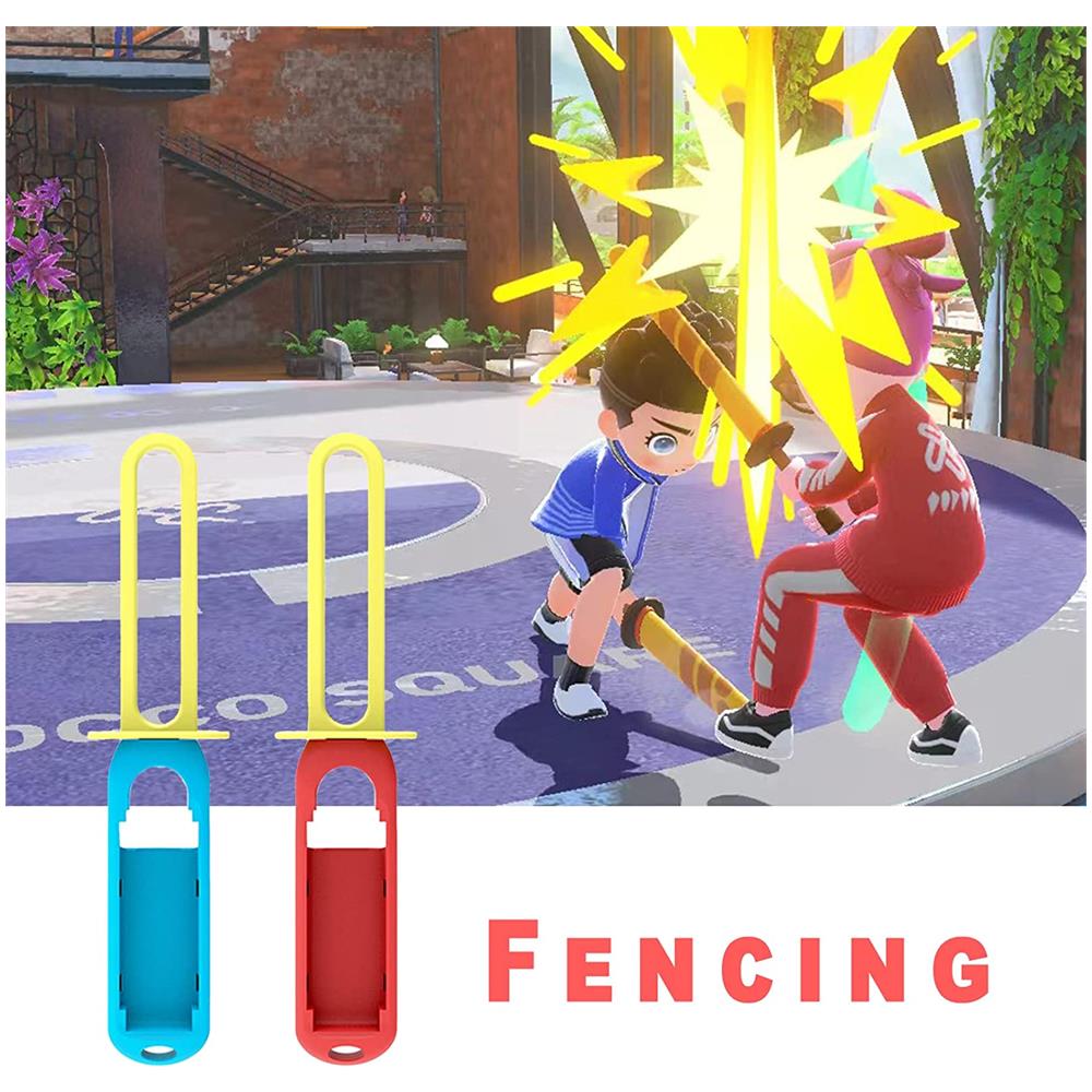 Manico Per Recinzione Sports Grip Confezione Da 2 Multicolore Nintendo Switch /switch Oled - Foto 2