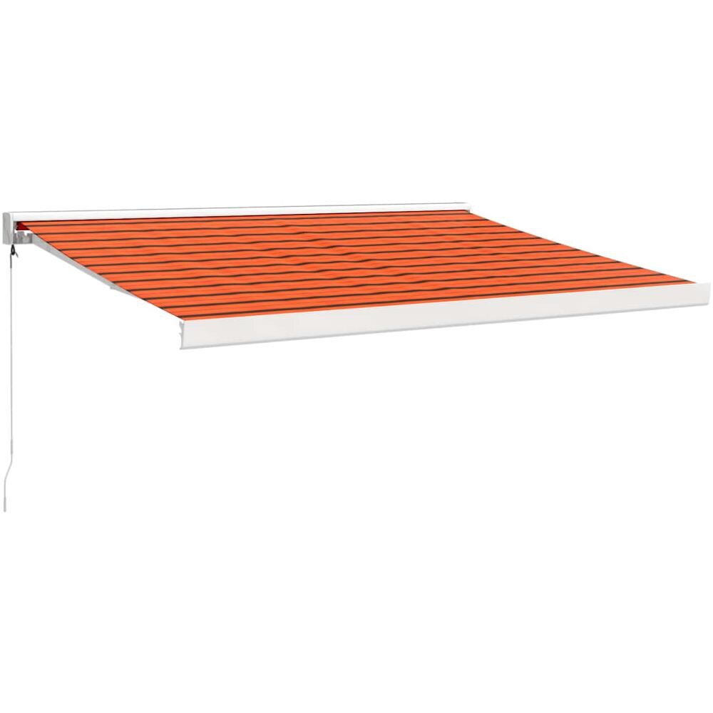 Tenda Retrattile Arancione Marrone 3,5x2,5m Tessuto E Alluminio - Foto 2