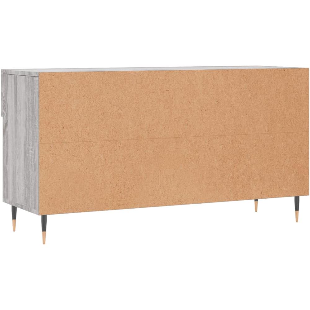 Panca Porta Scarpe Grigio Sonoma 102x35x55 Cm Legno Multistrato - Foto 10