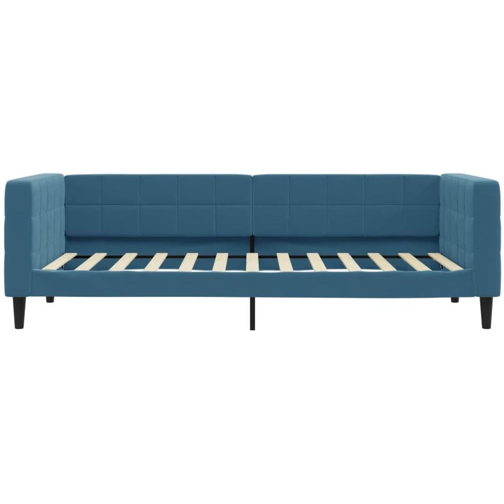 Letto Da Giorno Blu 90x200 Cm In Velluto - Foto 2