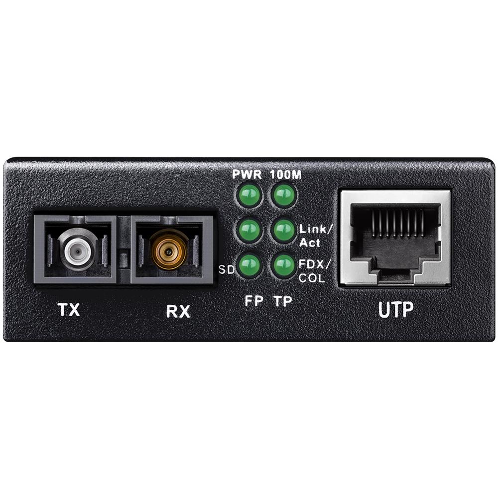 MC100SA-20 convertitore multimediale di rete 100 Mbit /s 1310 nm Modalità singola Nero - Foto 2