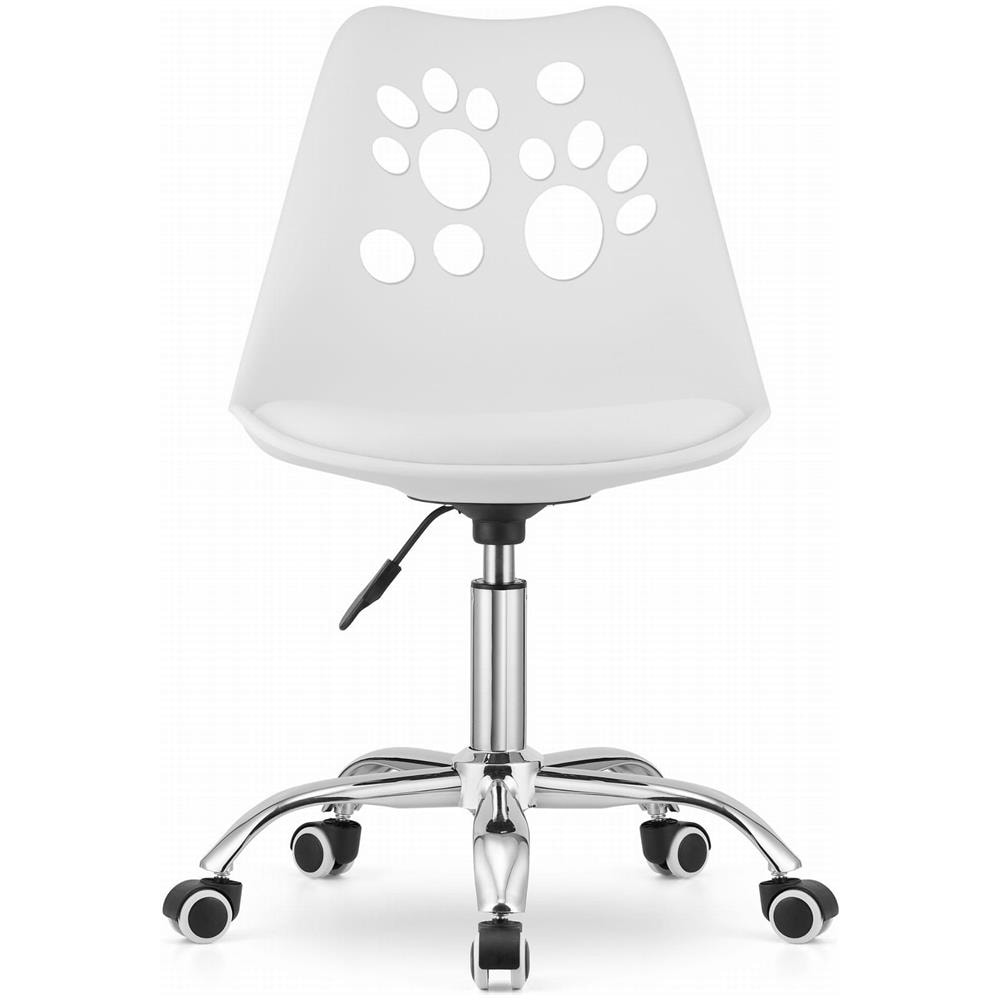 Sedia girevole ergonomica Valora PRINT bianca per ufficio domestico - Foto 2