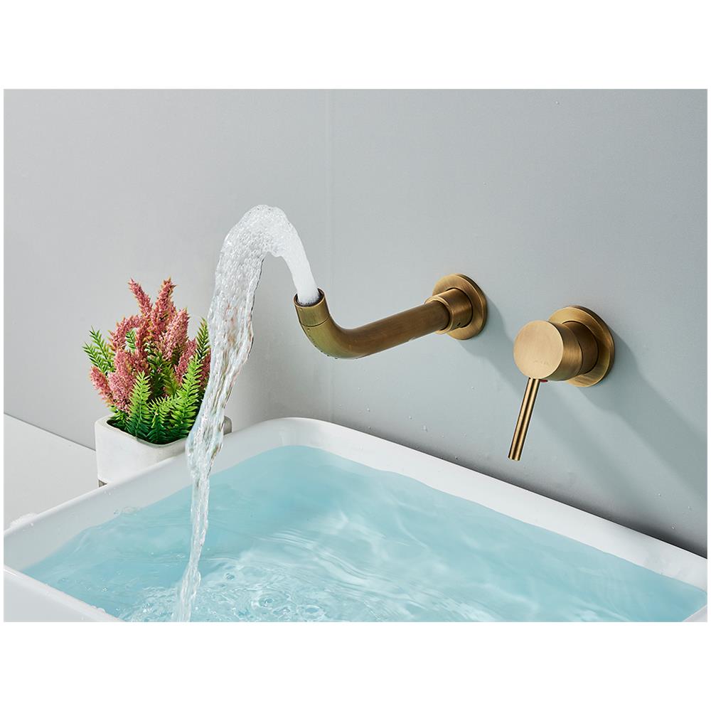 Rubinetto per lavabo da bagno, Blackswan, tipo M208, modello bronzo antico, misura 20 cm - Foto 4
